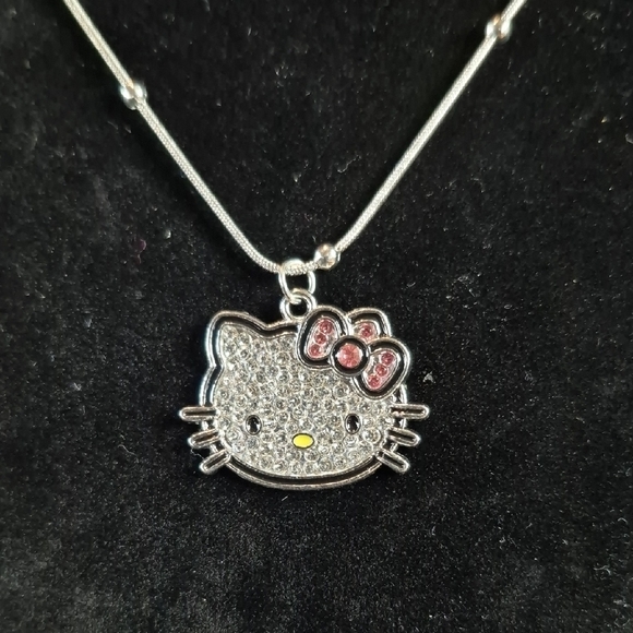 Hello Kitty Other - Hello Kitty Silver and Pink Necklace